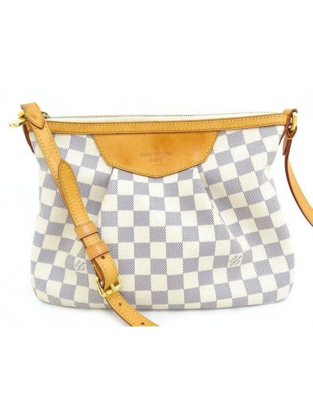 Louis Vuitton Damier Azur Siracusa PM Shoulder Bag